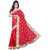 Geeta Silk Mills Orange Raw Silk Self Design Saree With Blouse