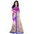 Geeta Silk Mills Multicolor Raw Silk Self Design Saree With Blouse