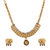 Nisa Pearls Chain coin collection Necklace embedded with color stones