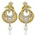 Traditional Kundan Fruit Dangler Earrings with Crystals for Women by Donna ER30001G