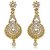 Traditional Ethnic Golden Peacock Dangler Earrings with Crystal for Women by Donna ER30004G