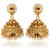 Traditional Ethnic Thumri Jhumki with Red Drop  Colored Crystal for Women by Donna ER30006G
