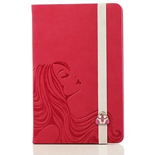 Doodle Chic Flowing Hair Diary A5 Stationary Notebook Soft Bound Pink