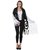 iLiv Black and white Wool stole-wool5050Black
