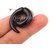 Black Acrylic 8mm Fake Spiral Ear Expander Stud Earring
