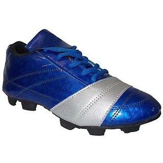 Buy Sega Cordovan Leather Men Blue Sports Football Shoes ...