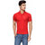 Rico Sordi Men's Red Polo Collar Solid T-Shirt (RSMCNT010)