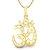 Candere Om Shakti Diamond Pendant Yellow Gold 14K