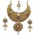 Kriaa Mithya   Elegant Design Maroon Gold Plated Austrian Diamond Stone Necklace