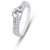 Zevrr Sterling Silver Ring made with SWAROCSKI ZIRCONIA (PZSR010339)