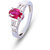 Zevrr Sterling Silver Ring made with SWAROCSKI ZIRCONIA (PZSR010347)