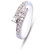 Zevrr Sterling Silver Ring made with SWAROCSKI ZIRCONIA (PZSR010373)