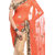 Roopleela orange half &half georgette designer saree