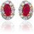 Zaveri Pearls Cubic Zirconia Ruby Stud Earring For Women-ZPFK939