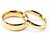 GirlZ! Stainless Steel Golden Couple Matching Wedding Rings 2 pieces