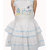 Pari  Prince White and Icy Blue Cindrella Frock