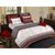 ROhilla DOuble Bed Bedsheet- white/Grey Cotton