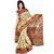Somya Maroon Linen Printed Saree With Blouse