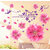 Walltola Multicolor Floral Dreamy Pink Flowers Blowing Other Wall Decal (20X28 Inch) (No of Pieces 1)