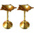 Goldcave Pure Brass Center Long Pooja Diya - Set of 2