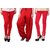 Stylobby Red Legging Patiala Salwar Lace Palazzo Combo Deal Of 3