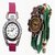 AUXIS Wrist Watch for girls and women (Pink and Green)