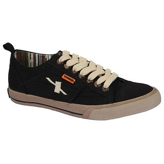 Sparx SM-130 Black Sports Canvas Shoes 