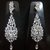 Trendy Silver drop Earrings5