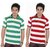 Pack of Two Stripe Polo T-Shirt (T 152)