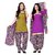 Khushali PresentsTwoTopStyle Dress Material(Mahendi Green, Light Purple,Multi)