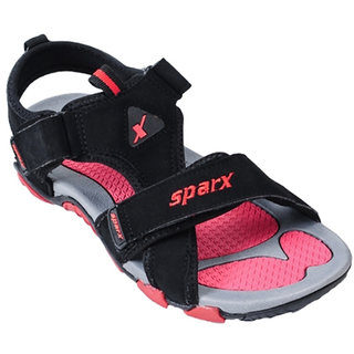 Sparx SS 416 Black Red Mens Sandals