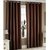 Fabbig Coffee Crushed Door Curtain (Set of 2)
