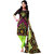 Drapes Green And Black Cotton Batik Print Salwar Suit Dress Material (Unstitched)