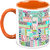 HomeSoGood A Colorful Map Coffee Mug (HOMESGMUG1689)