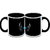HomeSoGood Live The Music White Ceramic Coffee Mug - 325 ml (Set Of 2) (HOMESGMUG2105-A)