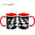 HomeSoGood Check Mate Coffee Mugs (2 Mugs) (HOMESGMUG394-A)