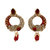 My Design maroon meenakari stone earring