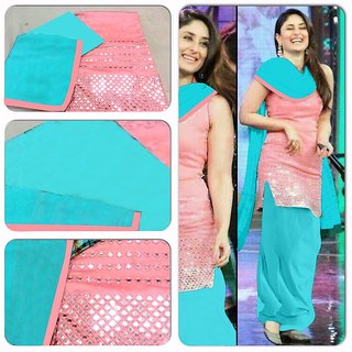 churidar material with mirror work
