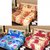 Akash Ganga Multi Colour 3 Cotton Bedsheets with 6 Pillow Covers (AG1191)