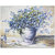WallsnAtr,Spring blue flowers  forget me not ((Myosotis)) bouquet in ceramic vase still life oil art handmade painting,Canvas Gallery Wrap ,12 Inch x 10 Inch
