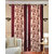 Shiv Shankar Handloom Maroon Kolavery Door Curtain-Set of 2 (7x4FT)