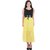 Westchic Yellow Plain Gown Dress For Women