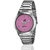 Yepme Alem Unisex Watches - Pink/Silver