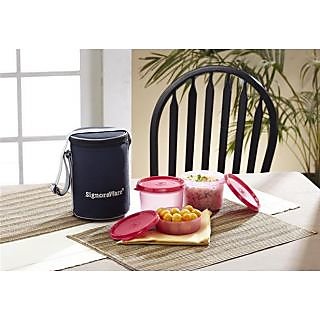 Signoraware executive glass lunch box with bag 2025