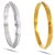 Gold and Silver Mens Kada Combo of 2