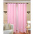 Shiv Shankar Handloom Light Pink Crush Door Curtain-Set of 2 (7x4FT)