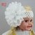 PinkBlue India Elegant White Crochet Flower Headband for Infant