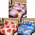 Akash Ganga Beautiful Combo of 3 Double Bedsheets with 6 Pillow Covers (AG1228)