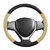 Speedwav Black  Beige Stitchable Car Steering Cover S-Hyundai Santro Xing - (88522)