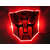 Transformers 3D Autobots LED Logo for Car SUV Sedan Sticker Badge Emblem RED